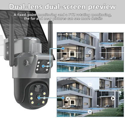 SolarGuard 4K Dual Lens PTZ Solar Camera